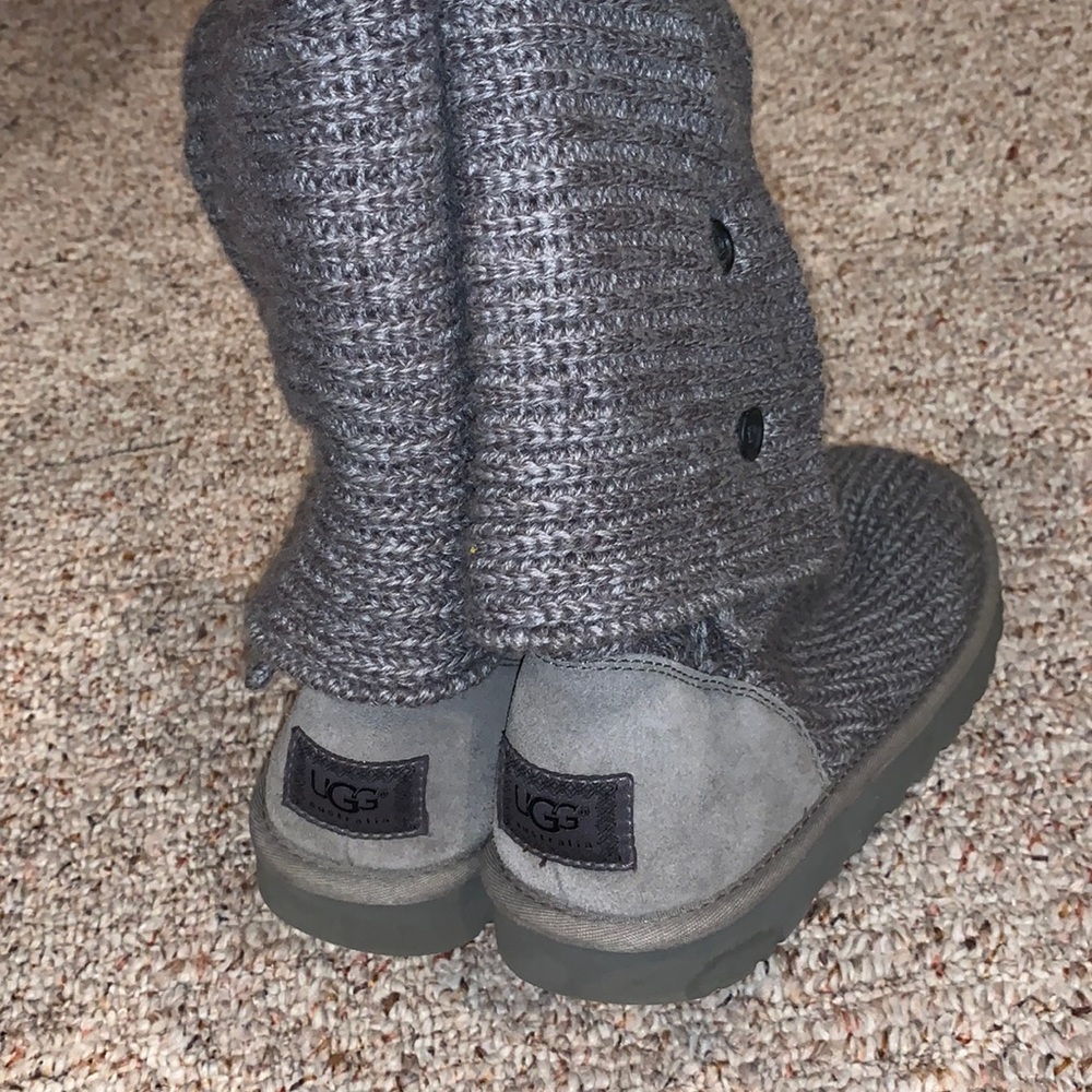 Grey ugh boots
